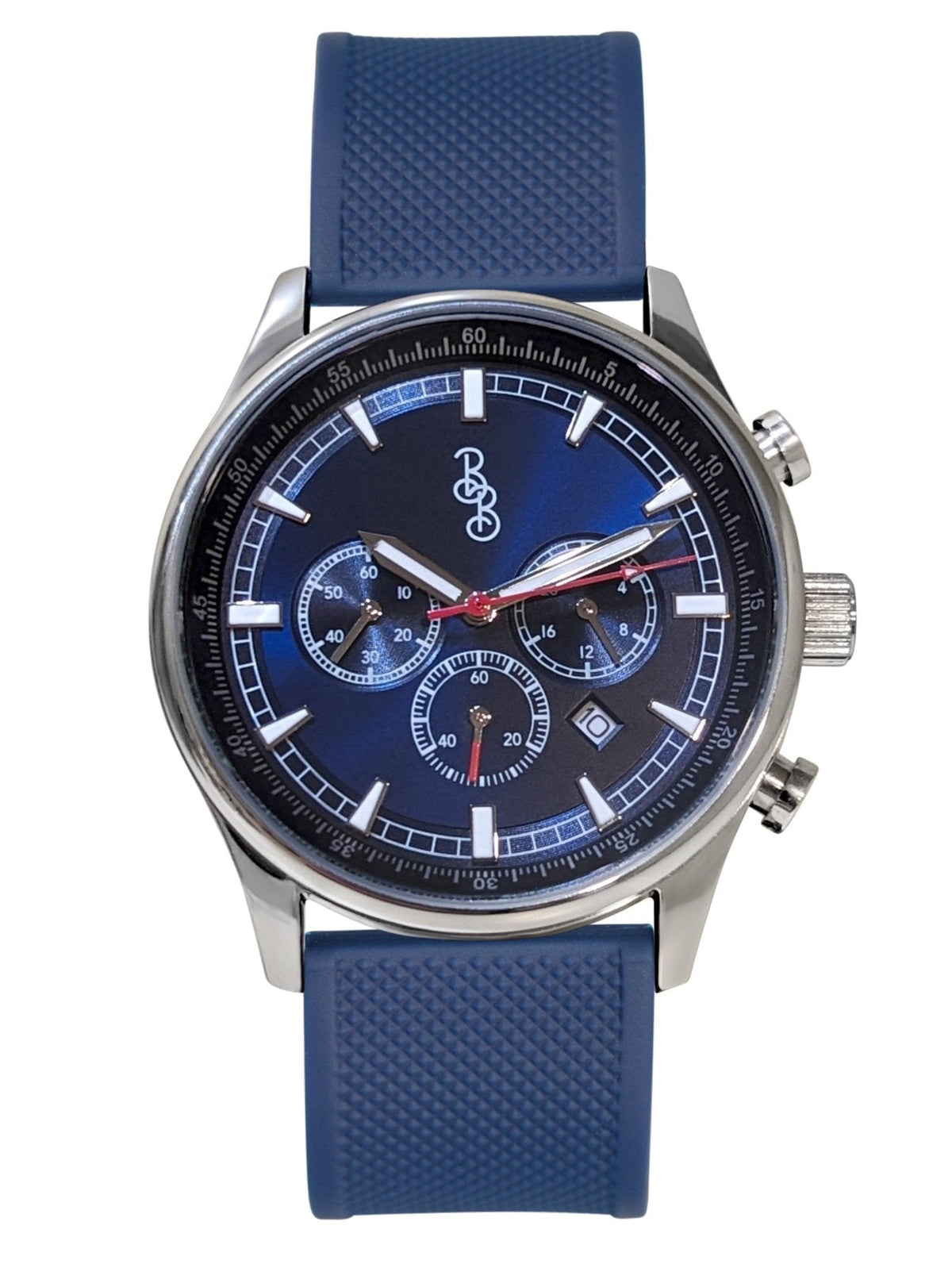 Beyond Boring Watch Company Men's Sport Chronograph - Blue Dial - 100m