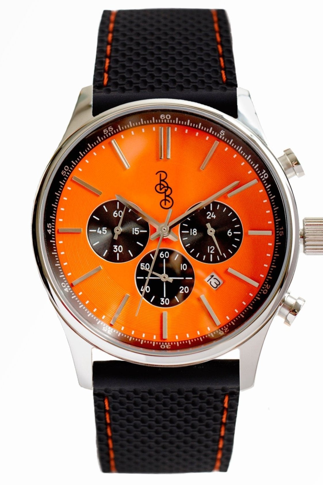 Beyond Boring Watch Company Men's Chronograph - Orange Dial - 100m