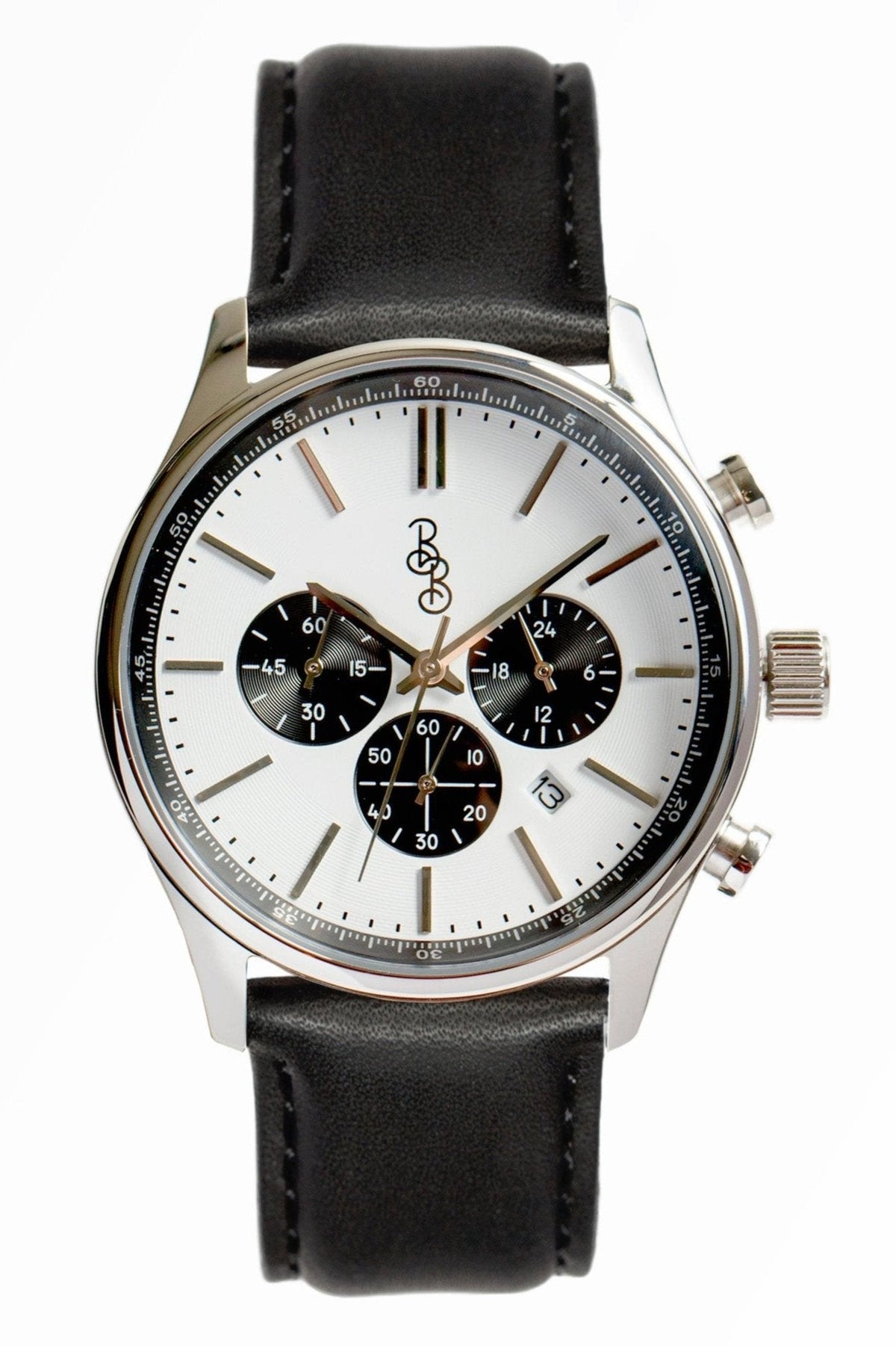Beyond Boring Watch Company Men's Chronograph - White Dial - 100m