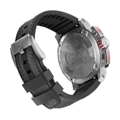 Giorgio Piola Design Men's Torque Stainless Steel Swiss Sport Chrono Watch - Black Dial, Grey Strap - 100m