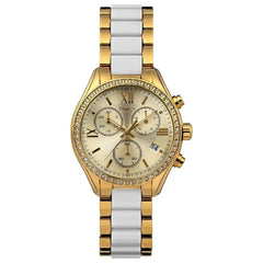 Timex Women's Classic - Gold Dial, Gold/White Bracelet - 30m