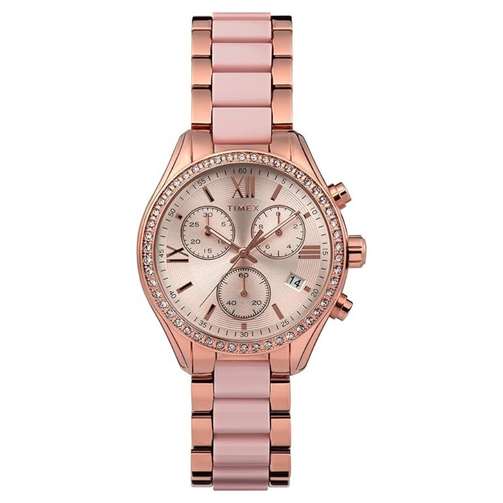 Timex Women's Classic - Rose Gold Dial - 30m