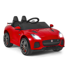 12V Jaguar F-Type SVR Licensed Kids Ride On Car - Red