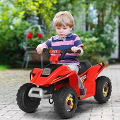 GBruno Store 6V Kids Electric ATV 4 Wheels Ride-On Toy - Red