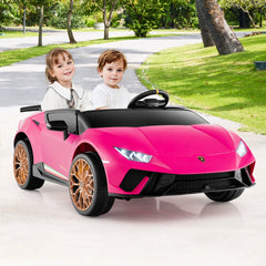 24V Kids Ride On Licensed Lamborghini 2-Seater, 4WD with Music