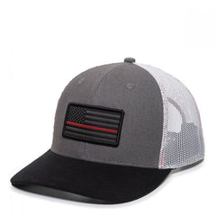 Unisex Adult's Respect The Line USA Flag Trucker Hat