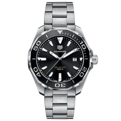 Tag Heuer Men's Aquaracer - Black Dial Silver Case/Bracelet, 43mm - 300m