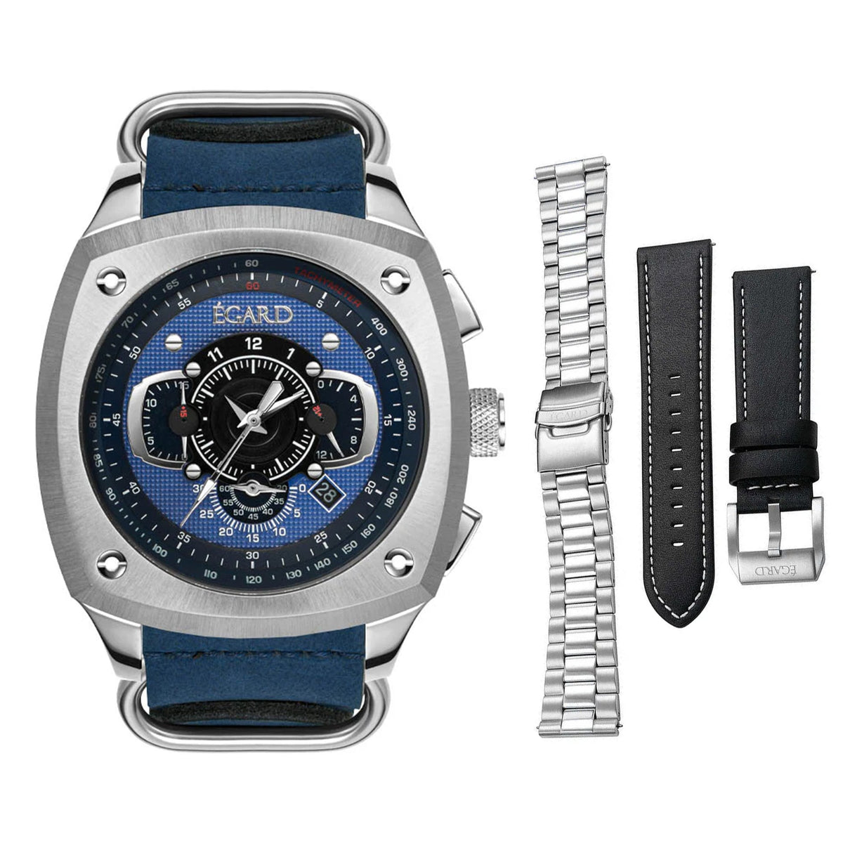 Egard Men's VI-Viking - Blue Dial - 50m