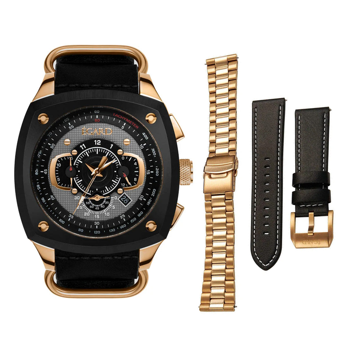 Egard Men's VI-Viking - Black Dial - 50m