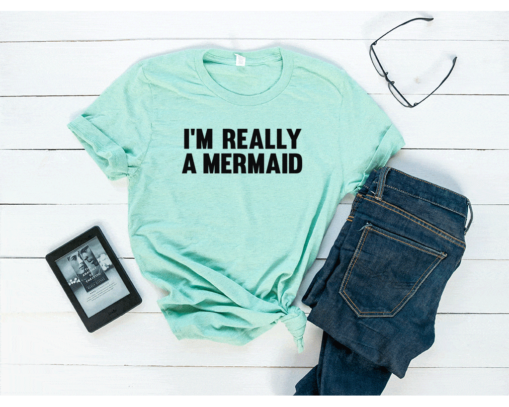 Girl's/Woman's 'I'm Really A Mermaid' T-Shirt