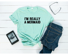 Girl's/Woman's 'I'm Really A Mermaid' T-Shirt