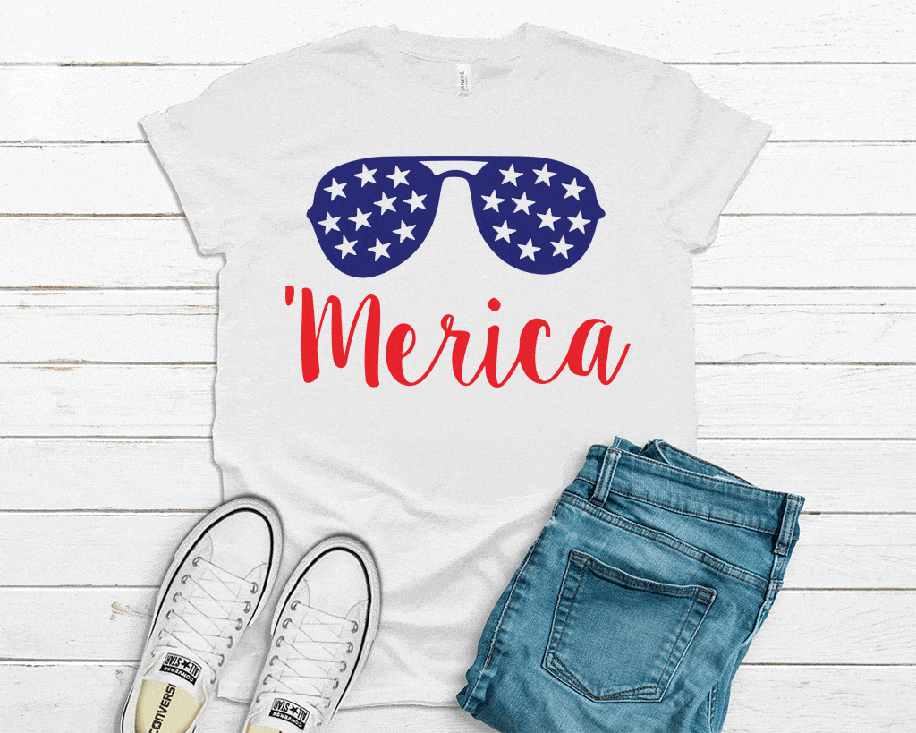 All Ages 'Merica Sunglasses Tee