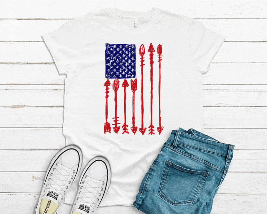 All Ages Flag Arrows Tee