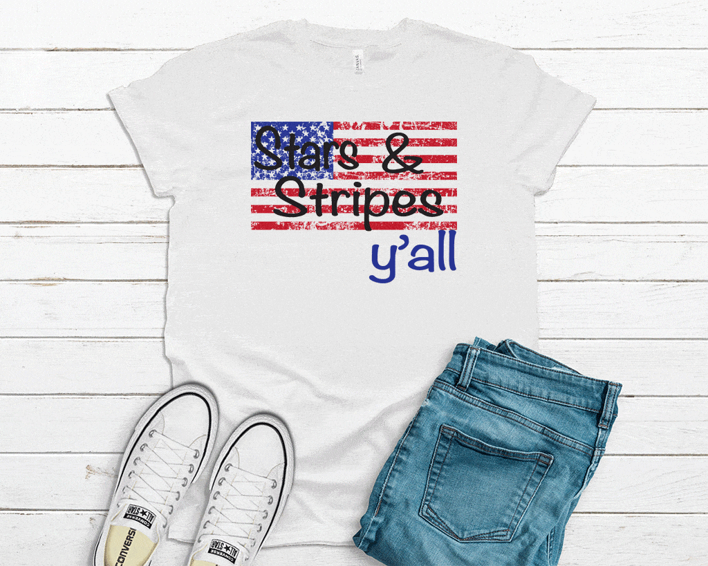 Women's 'Stars and Stripes Y'all' Tee
