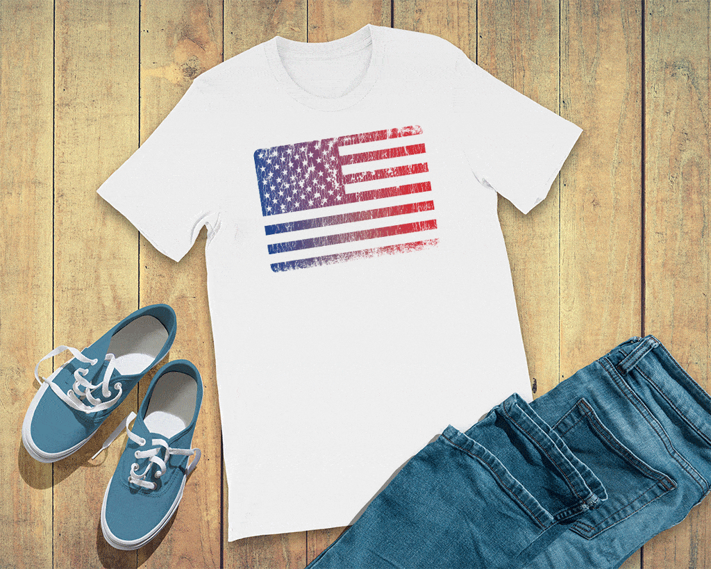All Ages Vintage Flag Tee