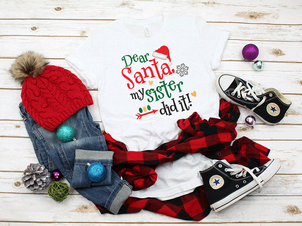 CHRISTMAS Unisex Kid's/Adult's 'Dear Santa' T-Shirt