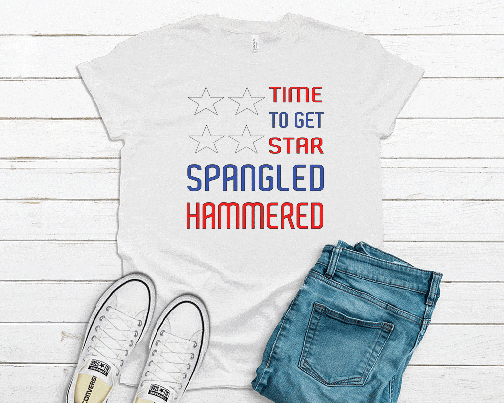 Unisex 'Star Spangled Hammered' Tee