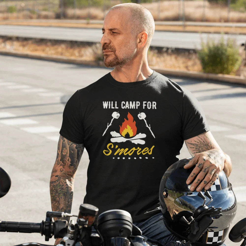 Outdoorzees Unisex 'Will Camp For Smores' T-Shirt