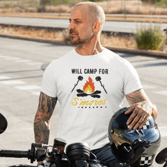 Outdoorzees Unisex 'Will Camp For Smores' T-Shirt