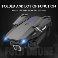 Anti Spier RC Drone With 4K HD Dual Camera WiFi FPV Foldable Quadcopter +4 Battery