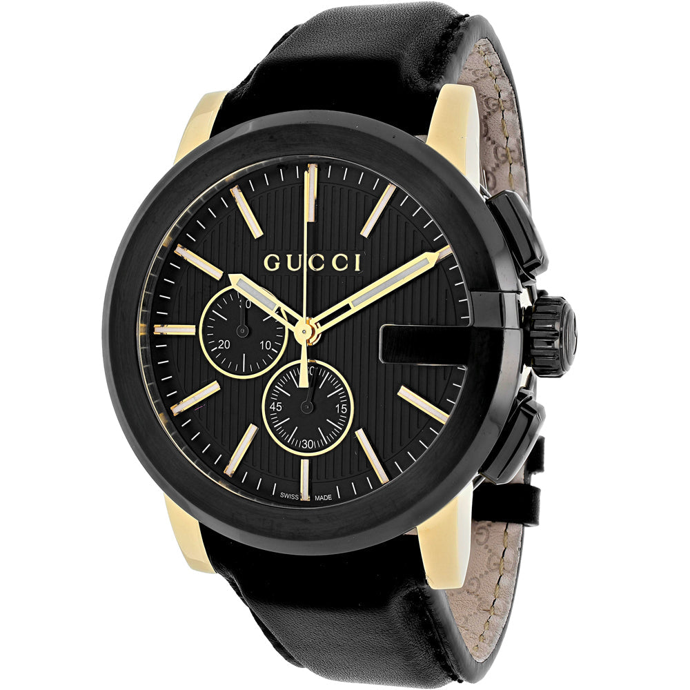 Gucci Men's G-Chrono - Black Dial/Strap - 50m