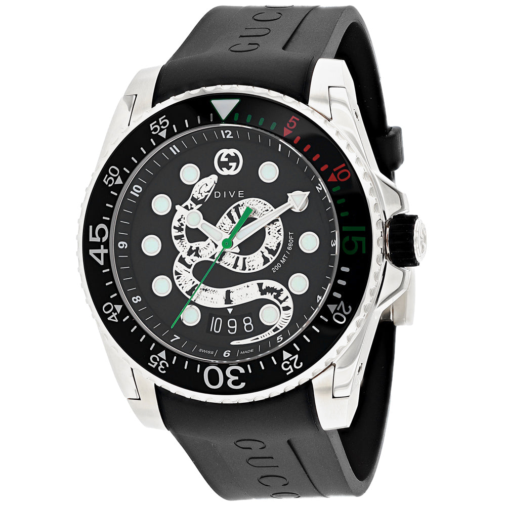 Gucci Men's Dive - Black Dial - 200m