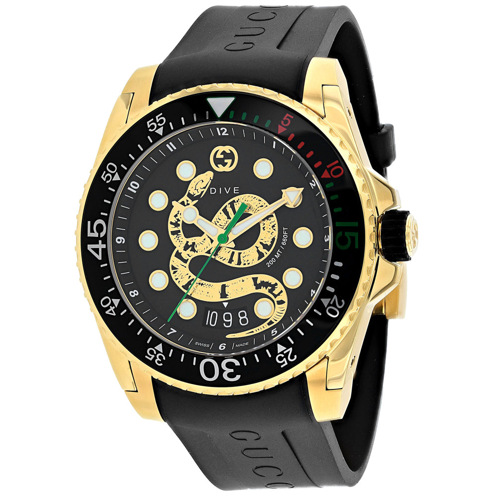 Gucci Men's Dive - Black Dial - 200m