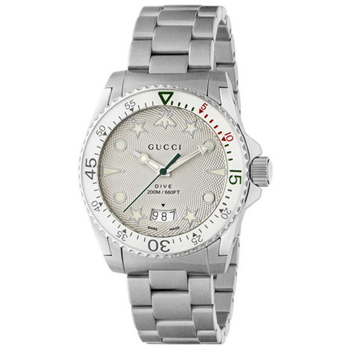 Gucci Men's Dive - Silver Dial - 200m