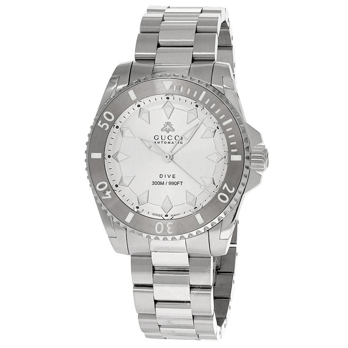 Gucci Men's Dive - Sliver Dial - 300m